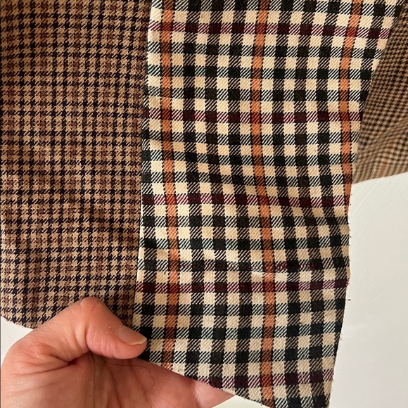 Tracy Evans Vintage Patchwork Plaid Vest.  Size Large. - Picture 5 of 10